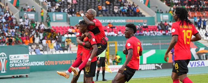 Angola beat Mauritania in five-goal affair at AFCON