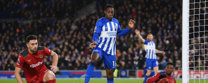 Brighton draw with Wolves enough to leapfrog Man United