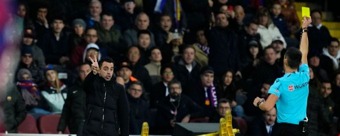 Barcelona boss Xavi unhappy with pressure being put on refs