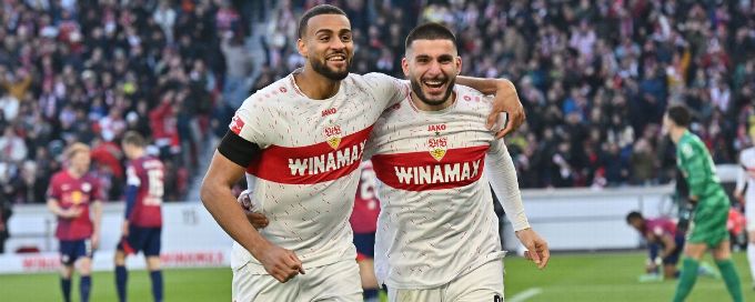 Stuttgart crush Leipzig 5-2 with Undav hat-trick to tighten hold on third place