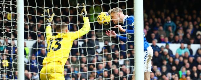 Late Branthwaite goal sees Everton draw 2-2 against Spurs