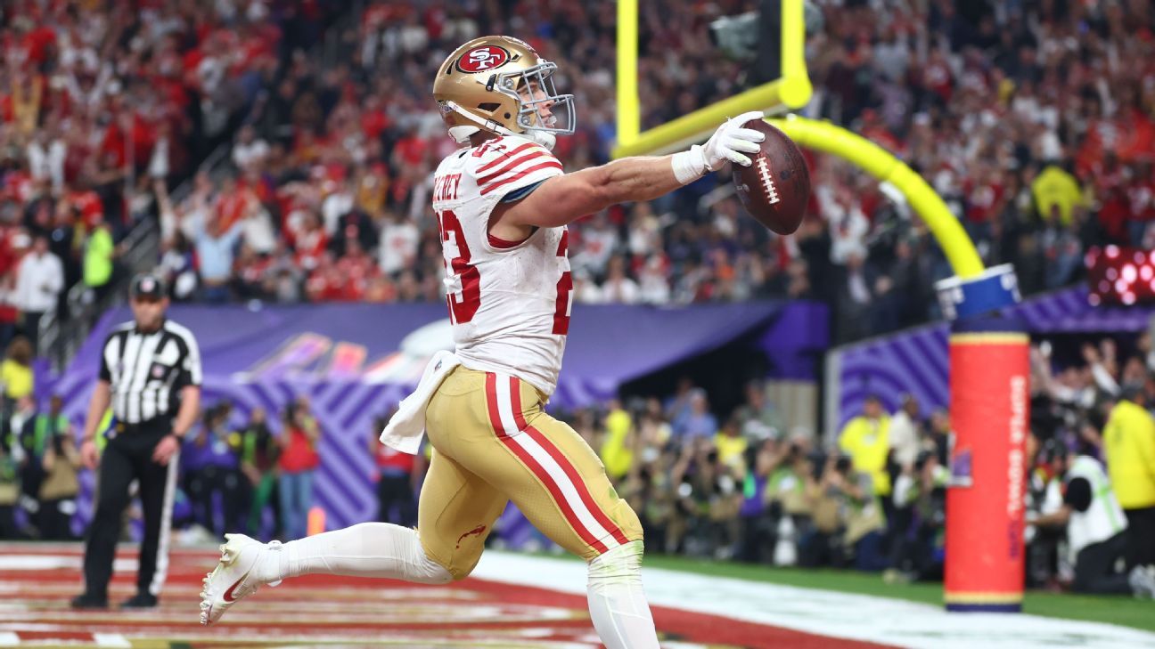 Niners open as favorites to win Super Bowl in ’25