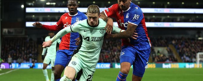 Gallagher brace fires Chelsea to late comeback win at Palace