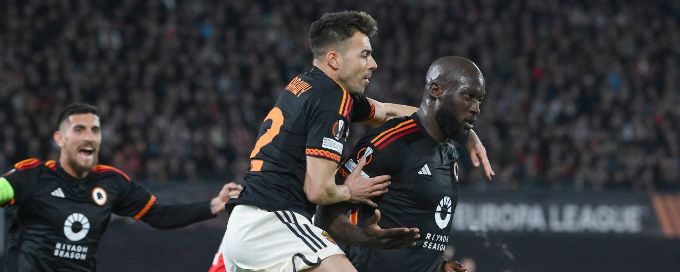Lukaku earns Roma draw at Feyenoord in UEL playoff first leg