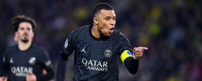 Mbappé scores off bench as PSG win to extend Ligue 1 lead