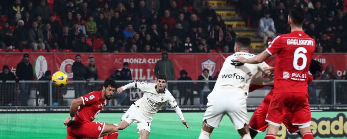 Milan slump to 4-2 loss at Monza and miss chance to go second