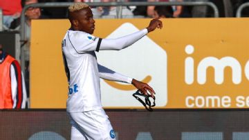 Cagliari hold Napoli to draw with last-gasp Luvumbo goal