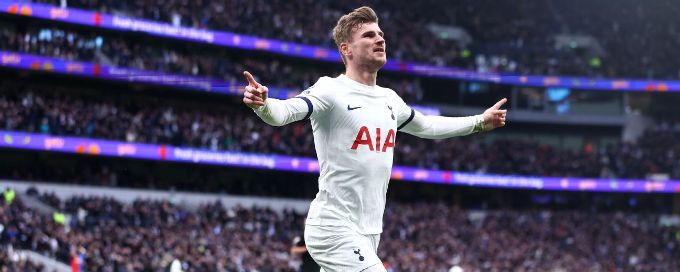 Werner sparks Tottenham comeback win over Palace