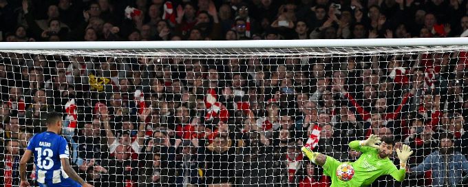 Arsenal edge past Porto on penalties to enter quarterfinal