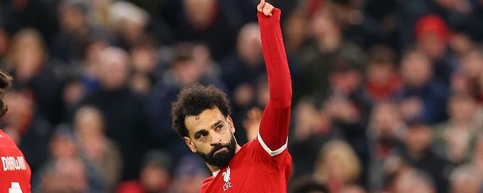 Salah makes Liverpool history in 6-1 Europa League rout
