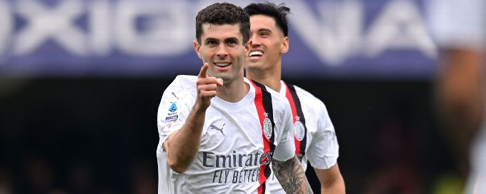 Pulisic continues fine scoring form in AC Milan win at Verona