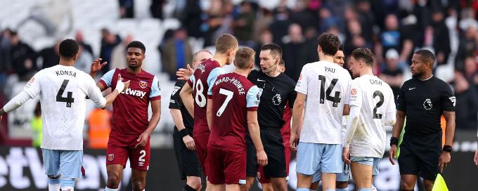 West Ham's late goal ruled out in 1-1 draw with Aston Villa