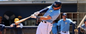 OF Lowe back from IL, has 2 hits in Rays' win