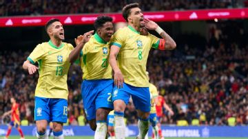 Brazil fight back for draw in 3-3 thriller with Spain