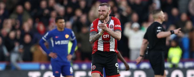 Chelsea concede late goal in draw with Sheffield United