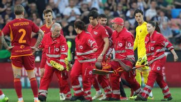 Roma game suspended after defender Ndicka collapses on field
