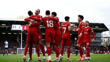 Liverpool beat Fulham to climb level with Arsenal ahead of Man City
