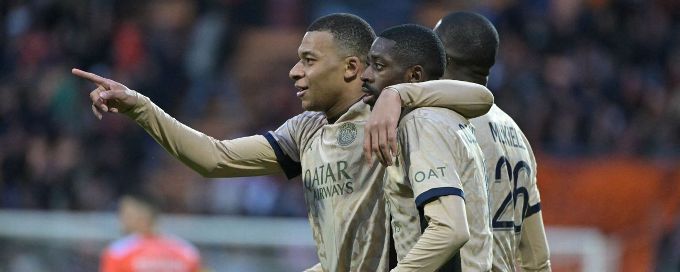 Mbappé makes history to put PSG on brink of Ligue 1 title