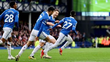 Everton overcome Brentford to confirm Premier League survival
