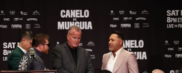 Tensions erupt between Canelo Alvarez, Oscar De La Hoya at presser