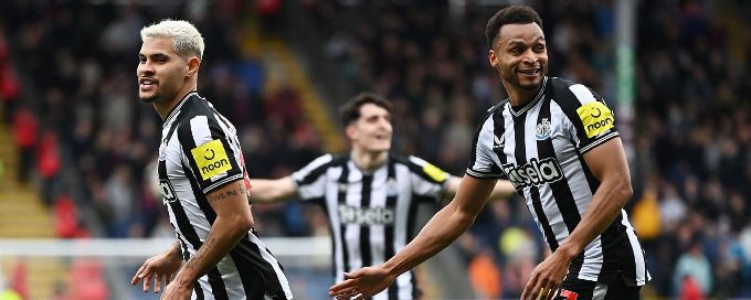 Newcastle score four to send Burnley close to relegation