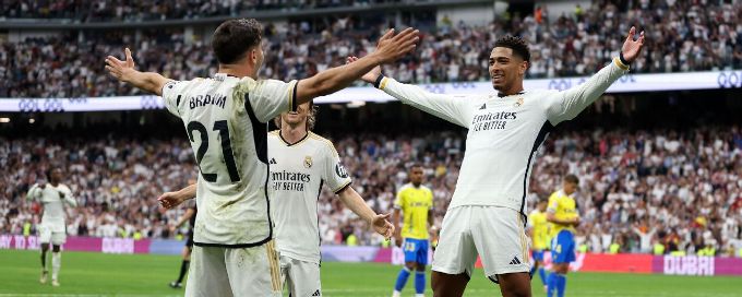 Madrid move to brink of LaLiga title with easy win over Cádiz