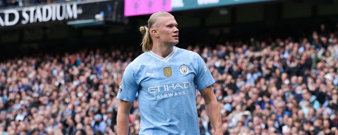 Unstoppable Haaland nets four as Man City rout Wolves