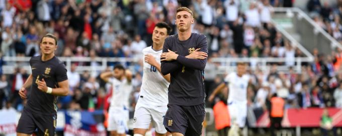 Cole Palmer scores first England goal in easy Bosnia win