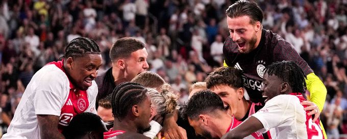 Ajax win Europa League shootout after UEFA record 34 penalties