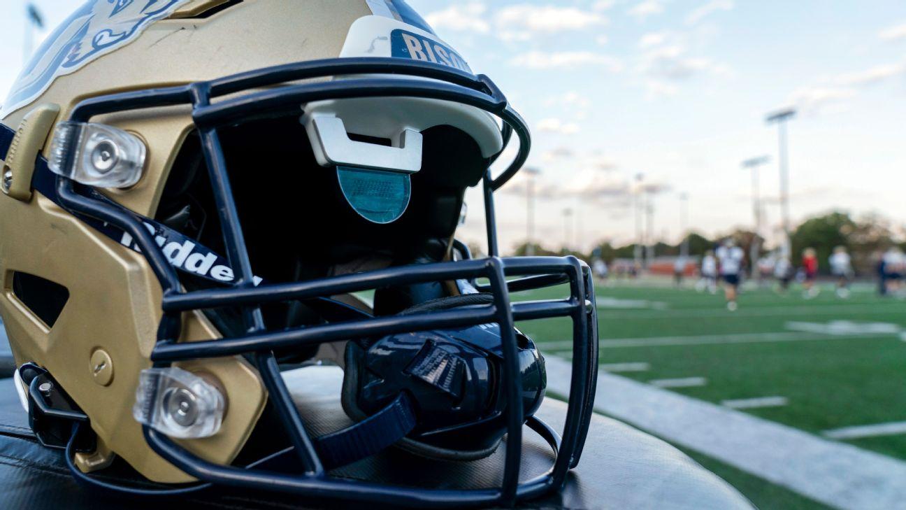Gallaudet's NCAA-approved football helmet allows a coach to call a play on a tablet from the sideline that then shows up visually on a small display screen inside the quarterback’s helmet.