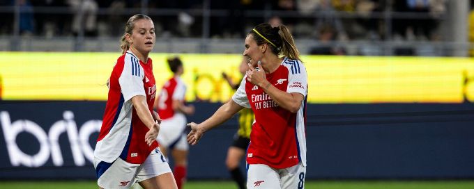 Arsenal thrash BK Häcken to secure UWCL group stage spot
