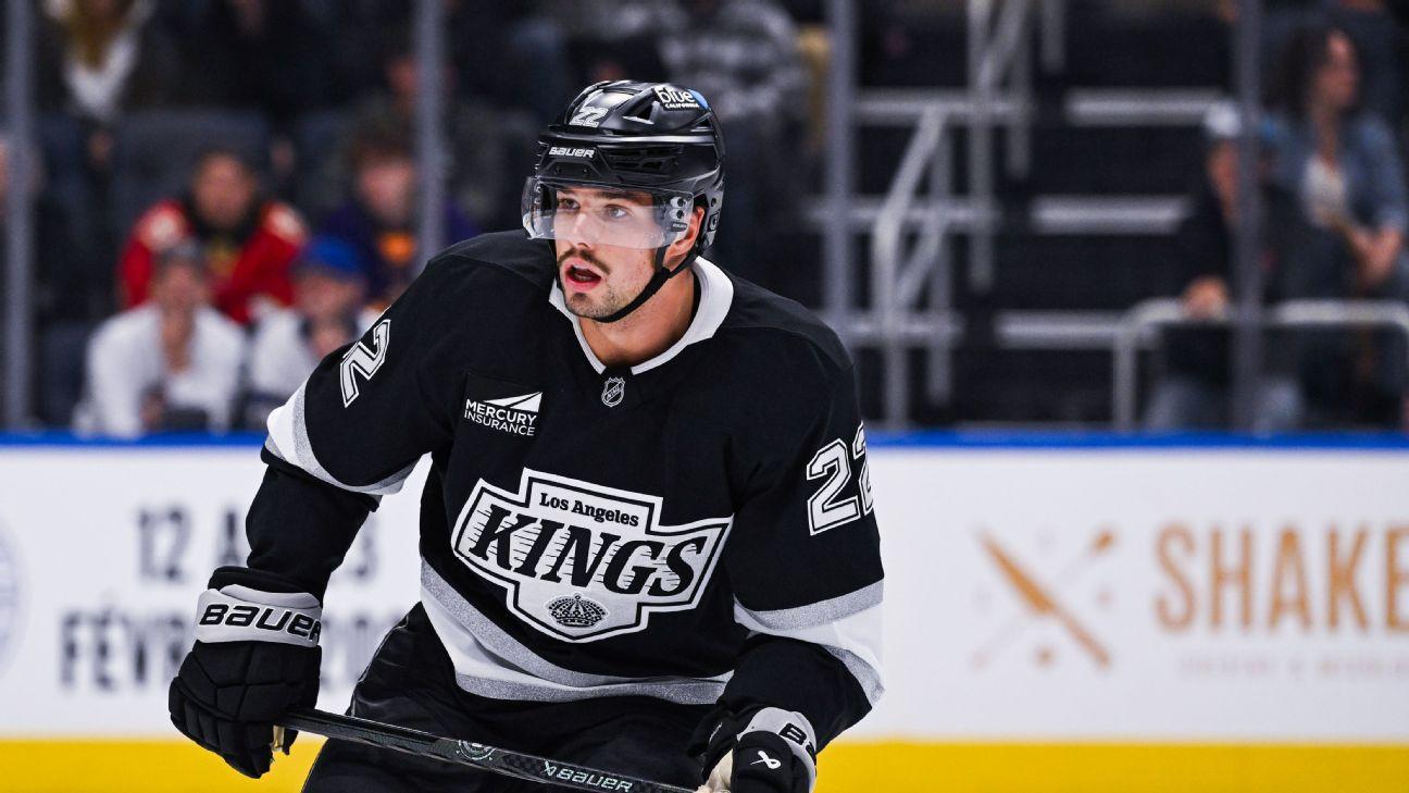 Kevin Fiala of the Los Angeles Kings.
