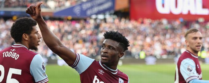 Tottenham agree £55m transfer fee for West Ham's Mohammed Kudus - source
