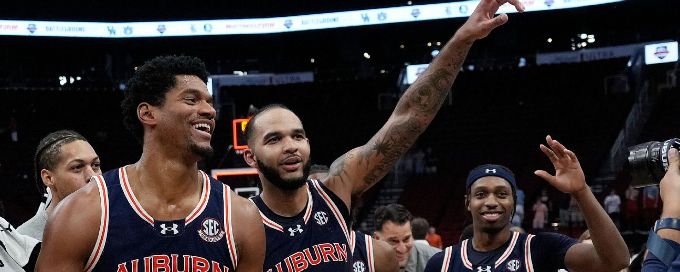 Auburn No. 1 in AP men's poll; Georgia in, 1st time since 2011