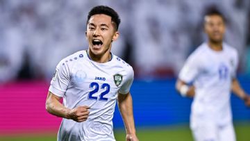 The increasingly-influential Abbosbek Fayzullaev could be Uzbekistan's unlikeliest target man