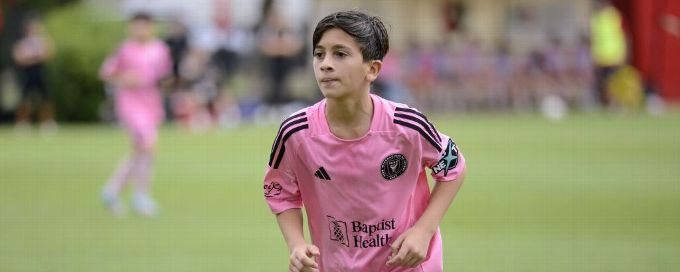 Lionel Messi's son debuts at Argentina tournament in dad's hometown
