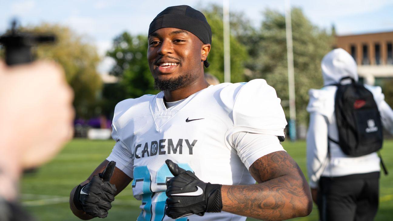 Isaac Ubaka, the son of Nigerian parents, started following the NFL as a child, and despite growing up playing rugby in the UK, he followed his passion to the NFL Academy in London. He has since signed for Lenoir-Rhyne Bears in NCAA Division II.