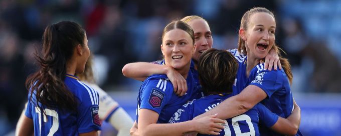 Chelsea's WSL winning streak ended by 1-1 draw at Leicester