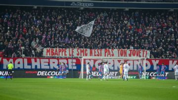 SM Caen fans protest Kylian Mbappé ownership: 'Not your toy'