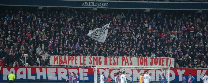SM Caen fans protest Kylian Mbappé ownership: 'Not your toy'