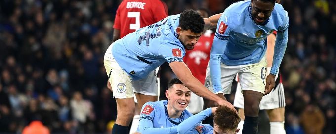 James McAtee nets hat trick as Man City hammer Salford 8-0