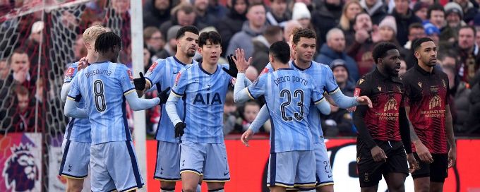 Tottenham need extra time to beat Tamworth in FA Cup