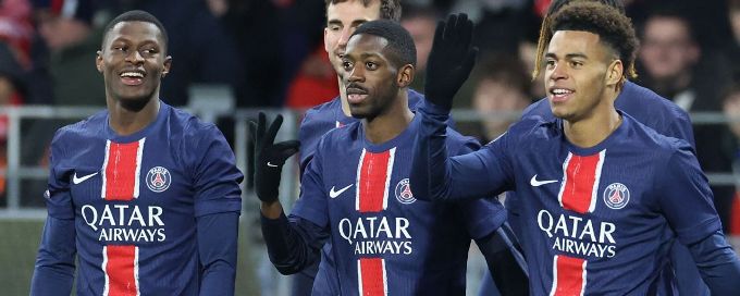 Ousmane Dembélé nets second straight hat trick in PSG win