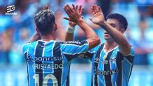 Alexander Aravena anotó su primer gol del año en la cómoda victoria de Gremio