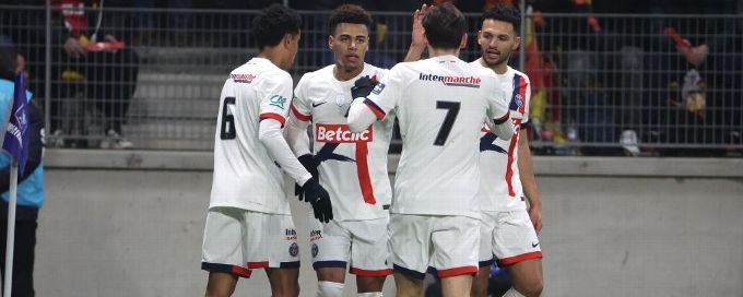 PSG cruise past third-tier Le Mans in French Cup