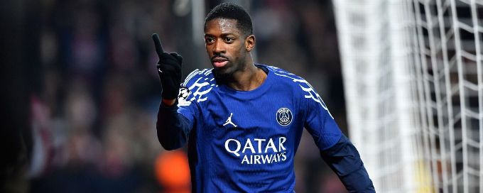 Champions League: PSG beat Brest after Ousmane Dembélé double