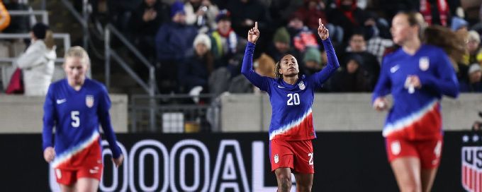 United States beats Colombia to open SheBelieves Cup