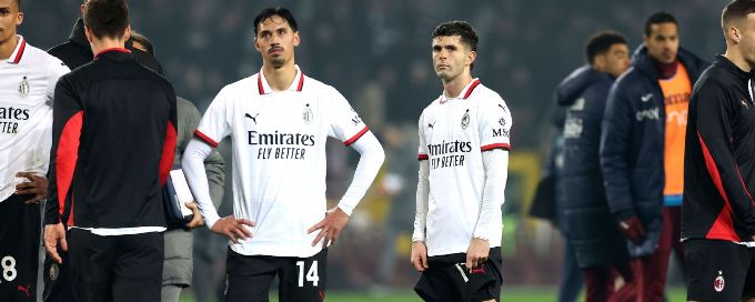 Christian Pulisic misses penalty as AC Milan's top-four hopes dented