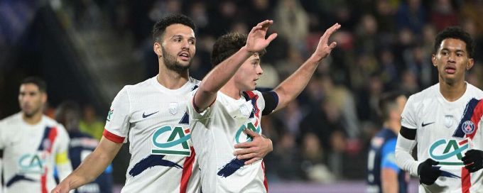 Paris Saint-Germain trounce Stade Briochin to reach French Cup semis