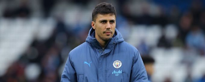 Man City's Rodri to miss Everton clash after injury setback